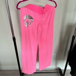 NWOT Pink Wildfox Skull Sweatpants